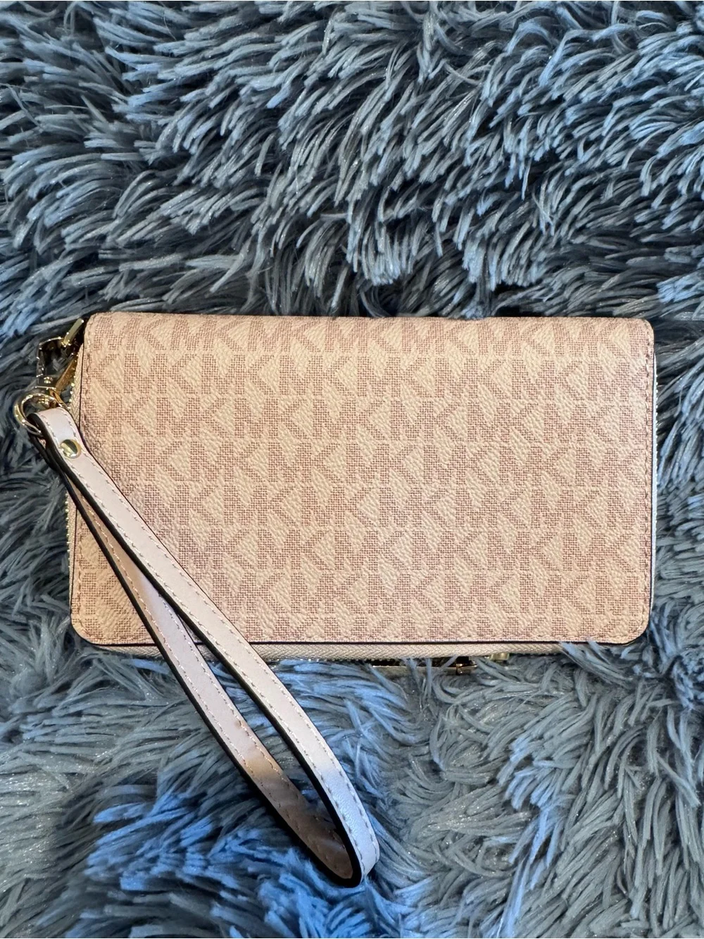 NWT New Michael Kors Large Jet Set Wristlet Wallet Jet Set “Ballet” Pink Classic